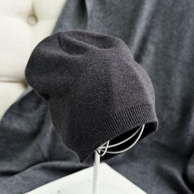 Great 6 Colors Unsex Autumn Winter Solid Color Beanies (1U87)