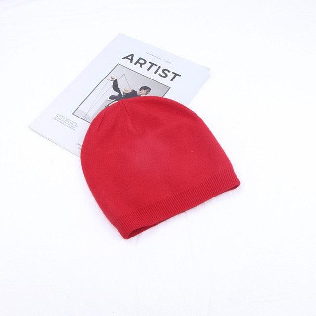 Great 6 Colors Unsex Autumn Winter Solid Color Beanies (1U87)