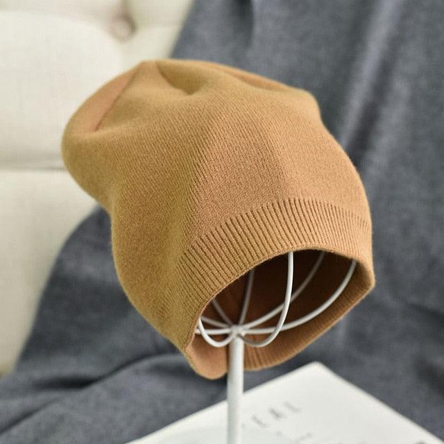 Great 6 Colors Unsex Autumn Winter Solid Color Beanies (1U87)