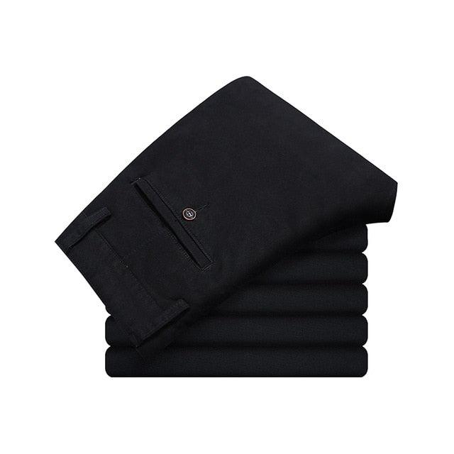 Men's Pants - Cotton Casual Stretch Trousers - Straight High Quality 4 color Pant Suit (D9)(TG1)(CC2)