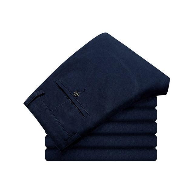 Men's Pants - Cotton Casual Stretch Trousers - Straight High Quality 4 color Pant Suit (D9)(TG1)(CC2)