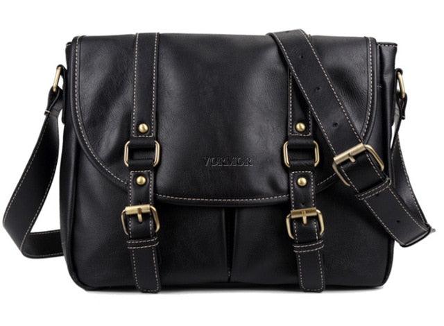 Leather Men Bag - Casual Business Leather Men's Messenger Bag - Fashion Men's Crossbody Bag (LT4)