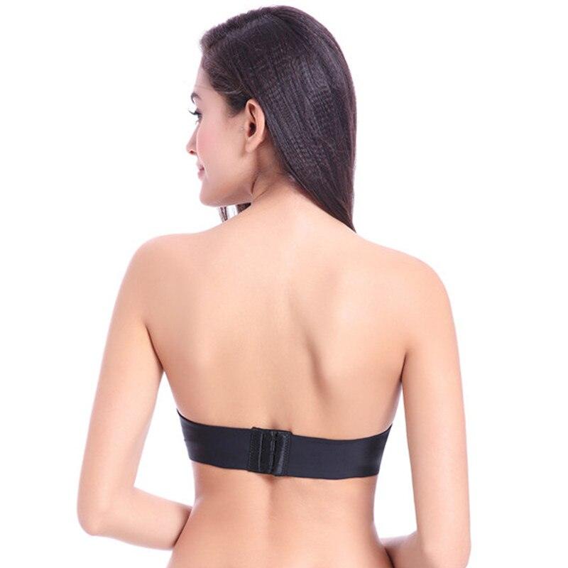 Women's Seamless Sexy Lace Underwear - Ladies Gathering Strapless Wire Free Bras (TSB1)