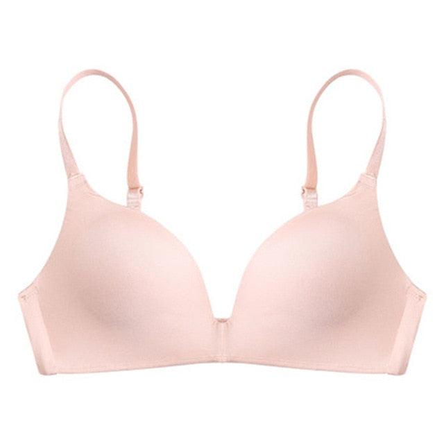 Great Ladies Ultra Thin Push Up Underwear - Solid Wire Free Comfortable Bras (D27)(TSB3)
