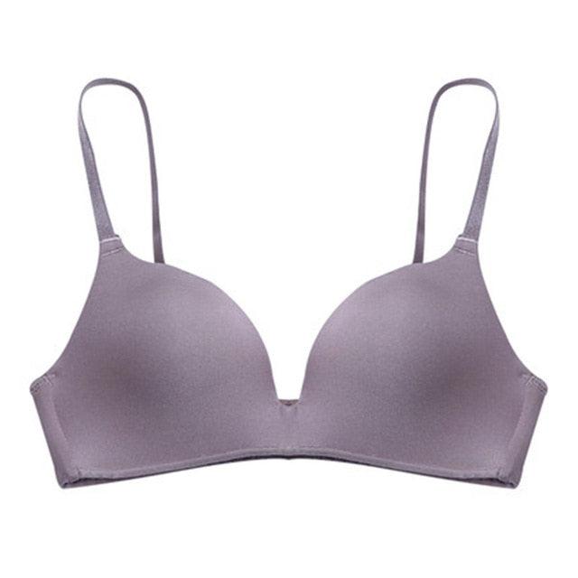 Great Ladies Ultra Thin Push Up Underwear - Solid Wire Free Comfortable Bras (D27)(TSB3)