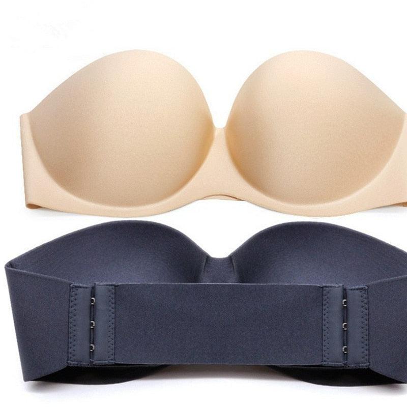 Beautiful Ladies Wedding Strapless Bra -Push Up Women's Underwear - Wire Free (TSB1)