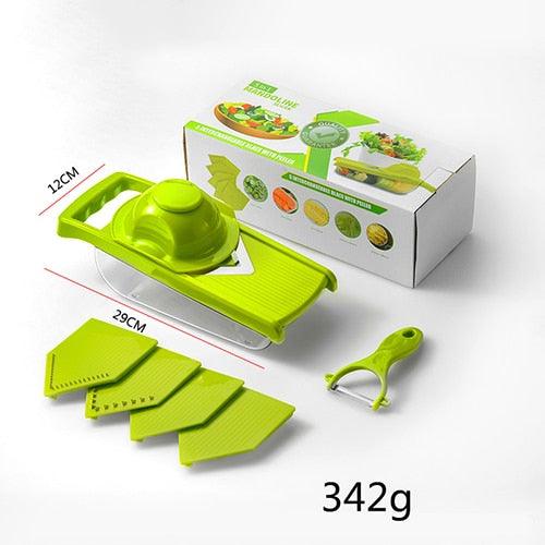 Vegetable Cutter Fruit Slicer Multifunctional Grater Shredders Drain Basket Peeler 8 In 1 Gadgets (AK3)(1U61)