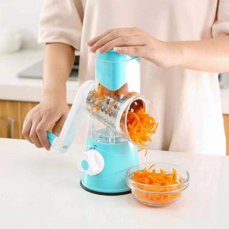 Vegetable Cutter Round Slicer Kitchen Accessories- Multifunctional Circular Slicer Potato Cheese Fruit Vegetable Kitchen Gadgets (D61)(AK3)