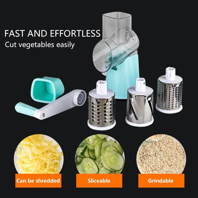 Vegetable Cutter Round Slicer Kitchen Accessories- Multifunctional Circular Slicer Potato Cheese Fruit Vegetable Kitchen Gadgets (D61)(AK3)