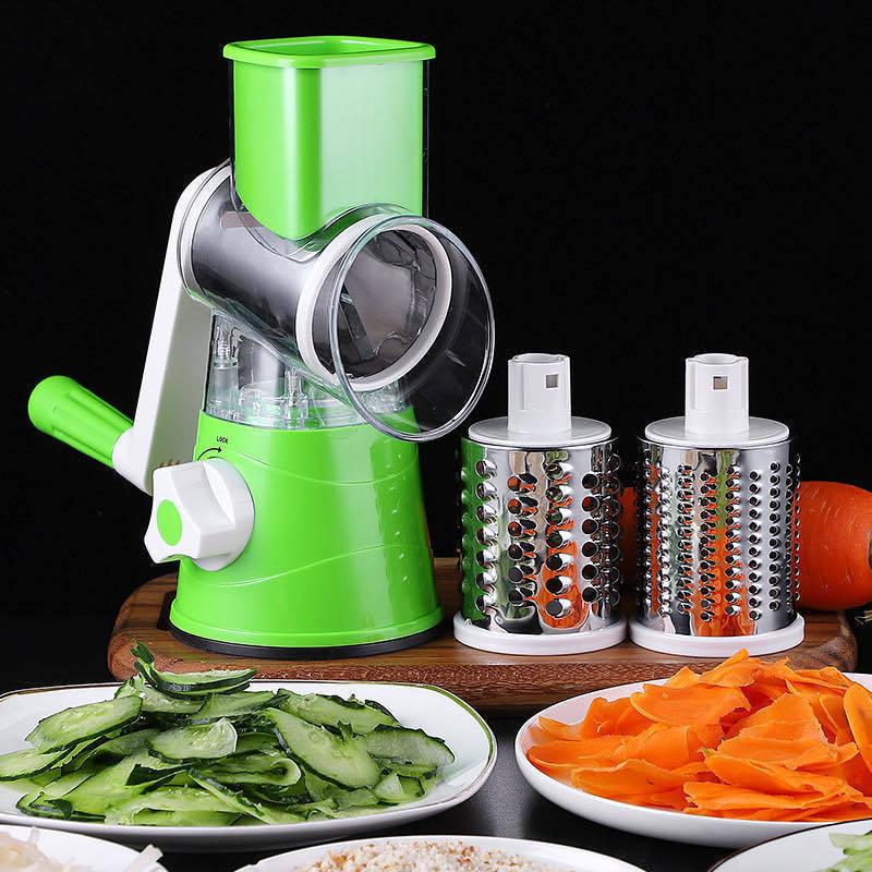Vegetable Cutter Round Slicer Kitchen Accessories- Multifunctional Circular Slicer Potato Cheese Fruit Vegetable Kitchen Gadgets (D61)(AK3)