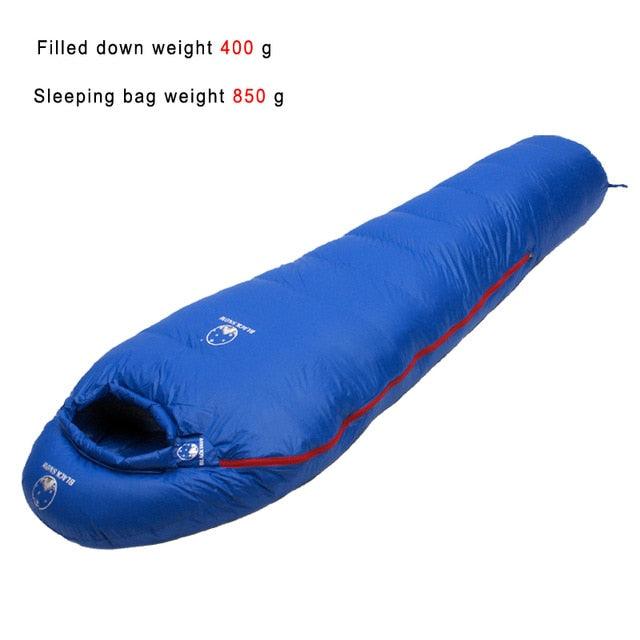 Very Warm White Goose Down Filled Adult Sleeping Bag - Winter Thermal 4 kinds of Thickness - Camping Travel (D79)(2LT1)