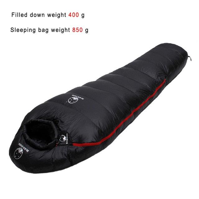 Very Warm White Goose Down Filled Adult Sleeping Bag - Winter Thermal 4 kinds of Thickness - Camping Travel (D79)(2LT1)