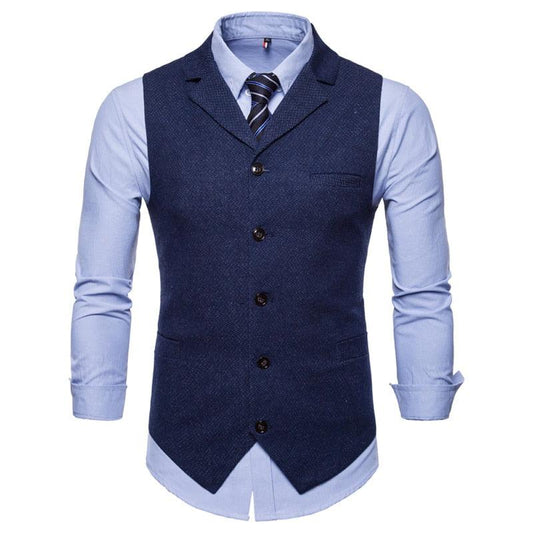 Trending Vest - Men Business Vest - Casual Waistcoat Formal Suit Gilet Vest (T3M)(T4G)