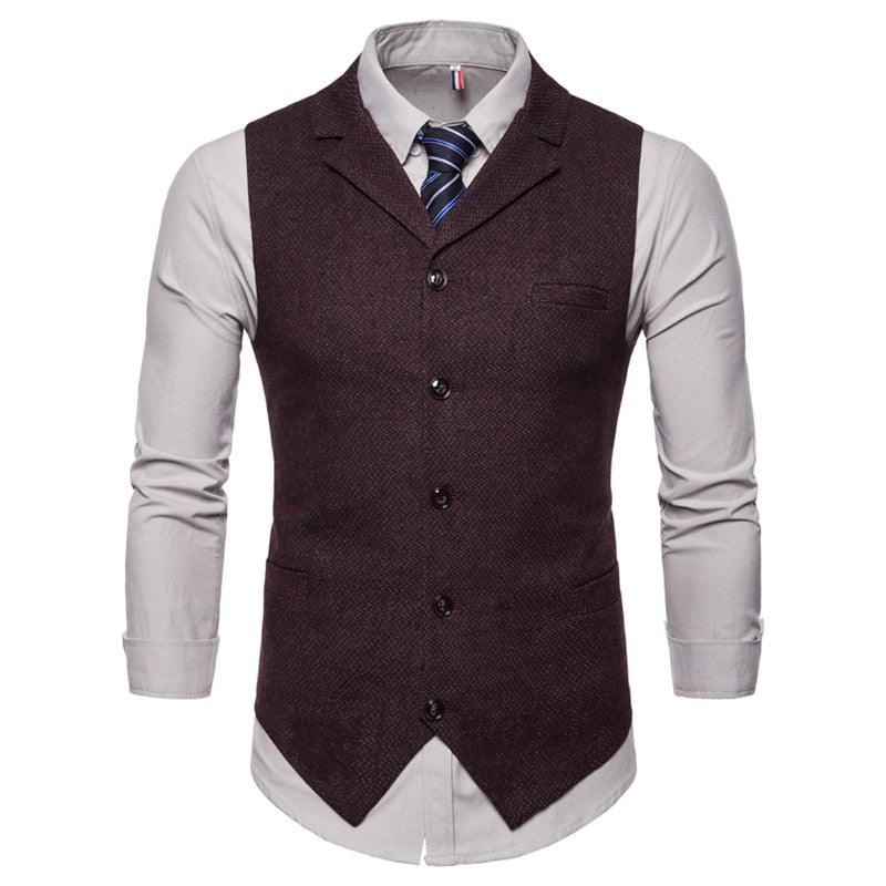 Trending Vest - Men Business Vest - Casual Waistcoat Formal Suit Gilet Vest (T3M)(T4G)