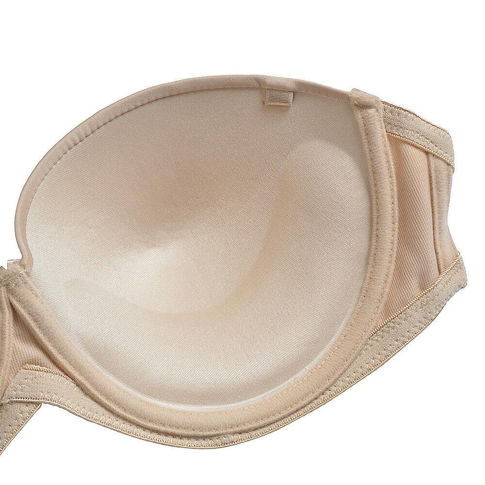 Trending Gorgeous Women's Strapless Bra - Non-slip Push Up Solid Lingerie - Plus Size - Big Breast (D27)(TSB1)