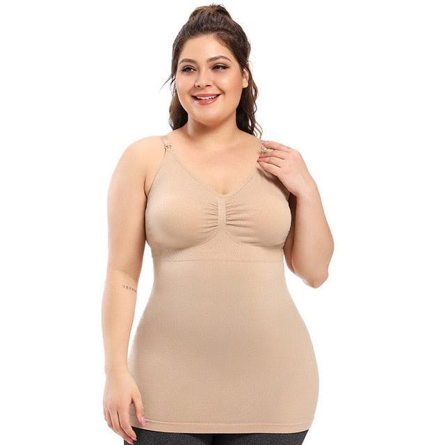 Trending Front Buckle Large Size Maternity Yoga Vest - Padded Breastfeeding Tank Top - Breathable Sports Yoga Shirts (4Z2)