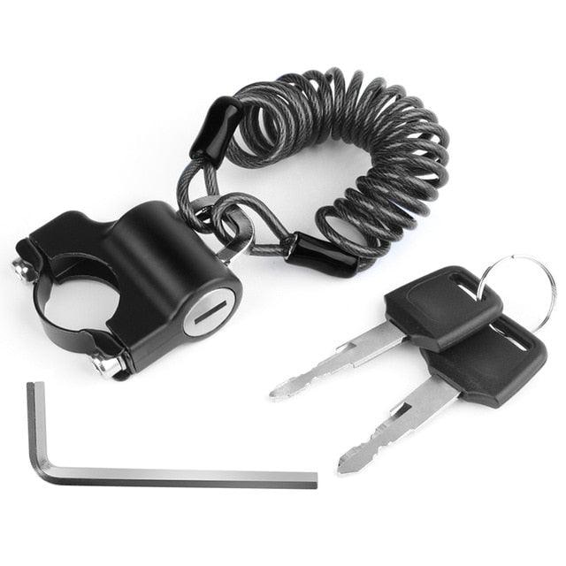 Anti-theft Lock With Wire Rope Cycling Helmet Locks - Electric Scooter MTB Bike Safety Cable Lock (LT6)(F104)
