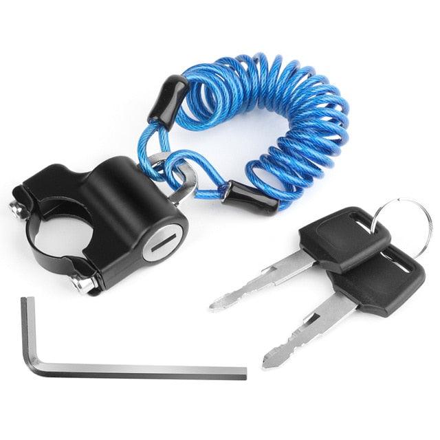 Anti-theft Lock With Wire Rope Cycling Helmet Locks - Electric Scooter MTB Bike Safety Cable Lock (LT6)(F104)