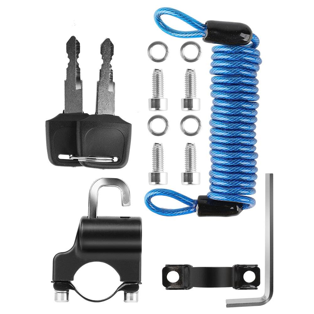 Anti-theft Lock With Wire Rope Cycling Helmet Locks - Electric Scooter MTB Bike Safety Cable Lock (LT6)(F104)