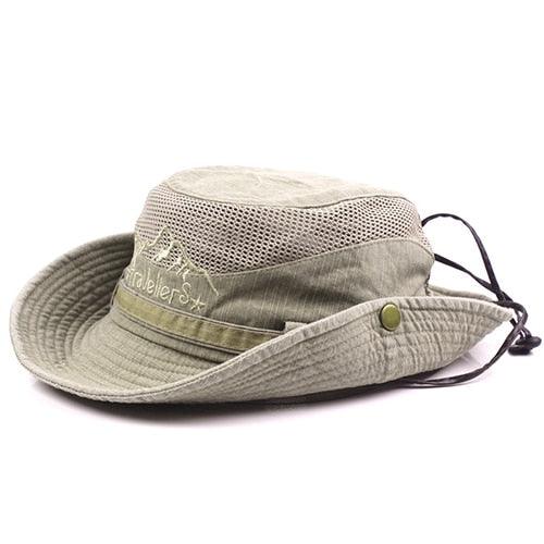 Tactical Hats Summer Sun-proof Wide Brim Fishing Bucket Hats Outdoor Hiking Hunting Sun Hats (MA8)(WH8)