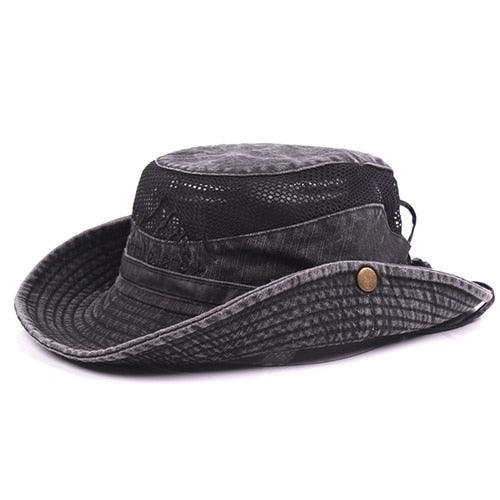 Tactical Hats Summer Sun-proof Wide Brim Fishing Bucket Hats Outdoor Hiking Hunting Sun Hats (MA8)(WH8)