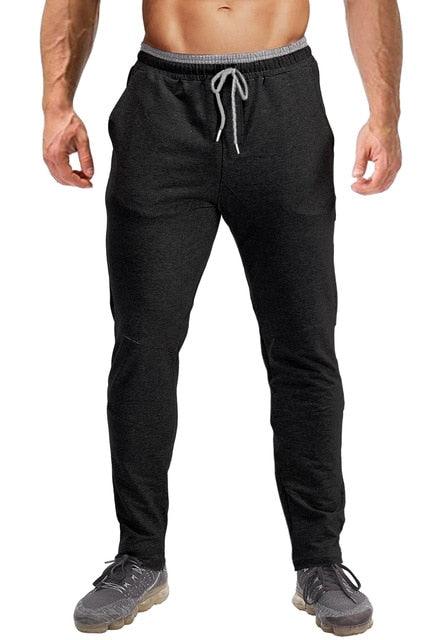 Men's Track Pants - Athletic Fit Running Pants - Gym Sweat Pants Jogger Pants (1U101)(1U9)
