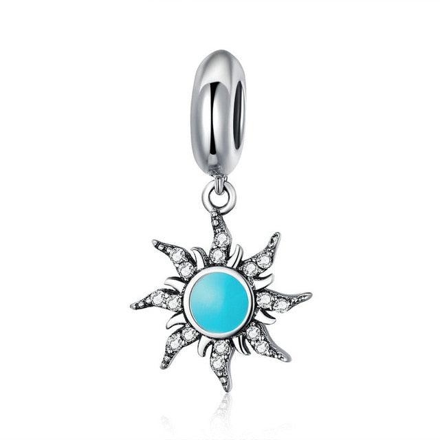 Trending Moon Star Sun Charm - 925 Sterling Silver Bead - Fit Original Bracelet (6JW)