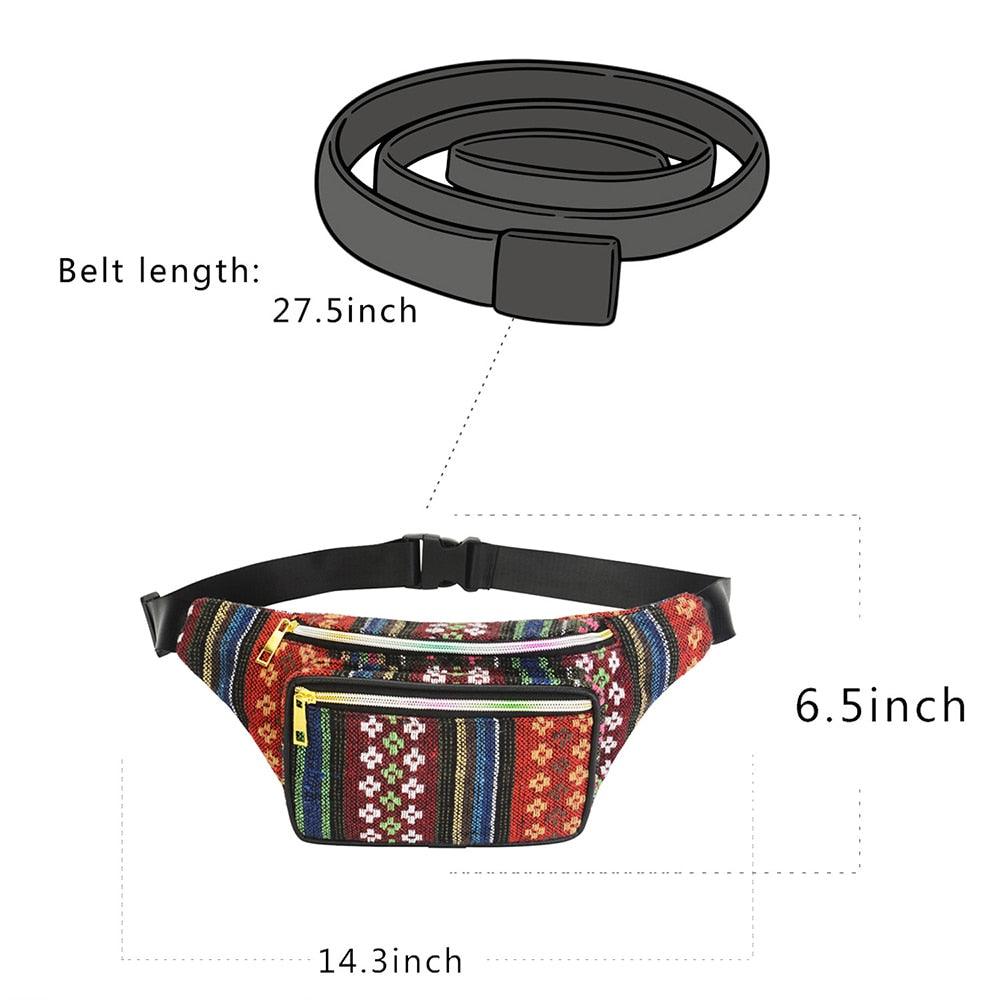 Waist Bag -Fashion Belt Bag - Travel Waterproof Polyester Running Bag (LT8)