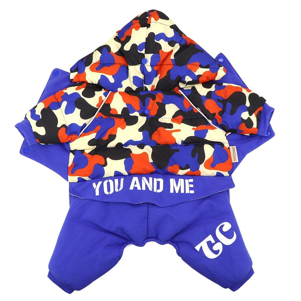 Great Warm Pet Dog Clothes - Winter Dog Jumpsuits - French Bulldog Dog Coat Jacket Pet Chihuahua Clothing (D69)(W5)(W1)(W2)