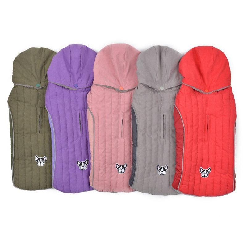 Warm Pet Hoodie Coat Clothing - Cat Dog Clothes - For Small Medium Pets - Keep Warm In Autumn Winter Buckles Design (2U75)
