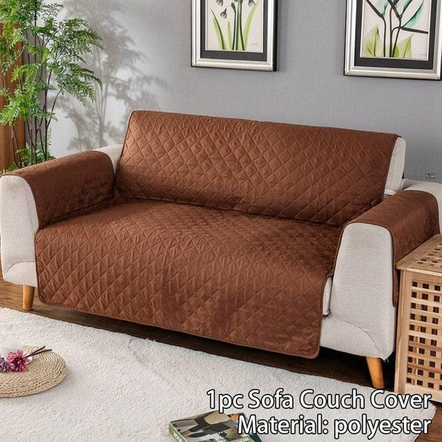 Washable Removable Cover For Sofa - Dog Pets Furniture Protector Anti-Slip Armrest Slipcover Armchair Couch Cover (7W3)(F74)