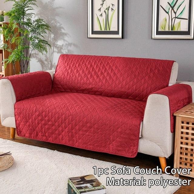 Washable Removable Cover For Sofa - Dog Pets Furniture Protector Anti-Slip Armrest Slipcover Armchair Couch Cover (7W3)(F74)