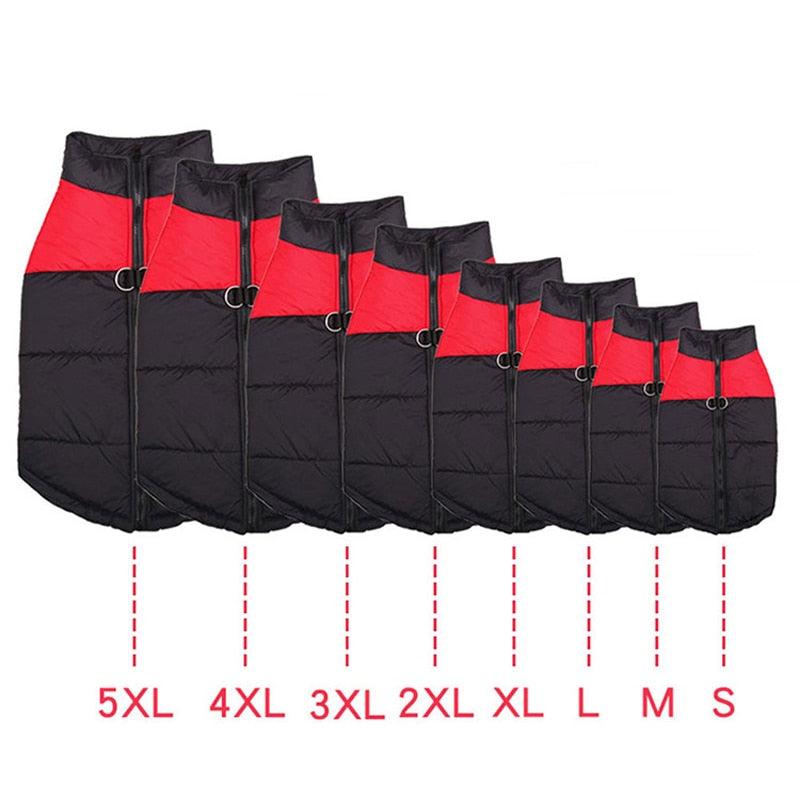 Waterproof Dog Clothes - Small Dogs Winter Warm Pet Dog Coat - Large Dog Clothes Puppy Pug Vest (W1)