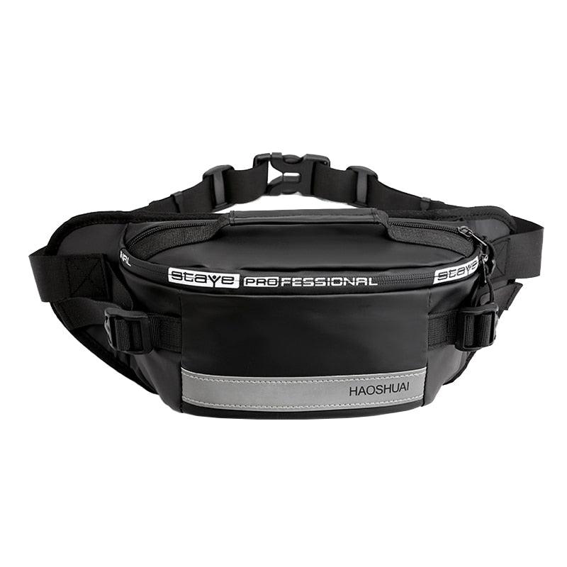 Waterproof Nylon Waist Bag - New Fashion Unisex Fanny Pack - Reflective Casual Travel Crossbody Chest Bags (LT8)(F79)