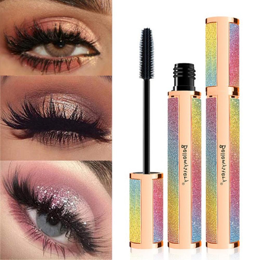 Waterproof Slender Mascara Eyeliner Set Long Thick Eyelash Curling Mascara Long Lasting Sweat Proof (M2)(1U86)