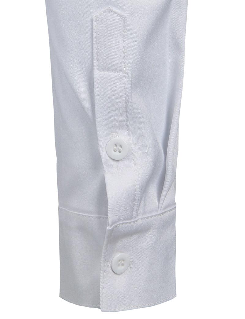 Trending Banded Collar Dress Shirt - Men Slim Fit Long Sleeve Casual Button Down Shirts (TM1)(T2G)