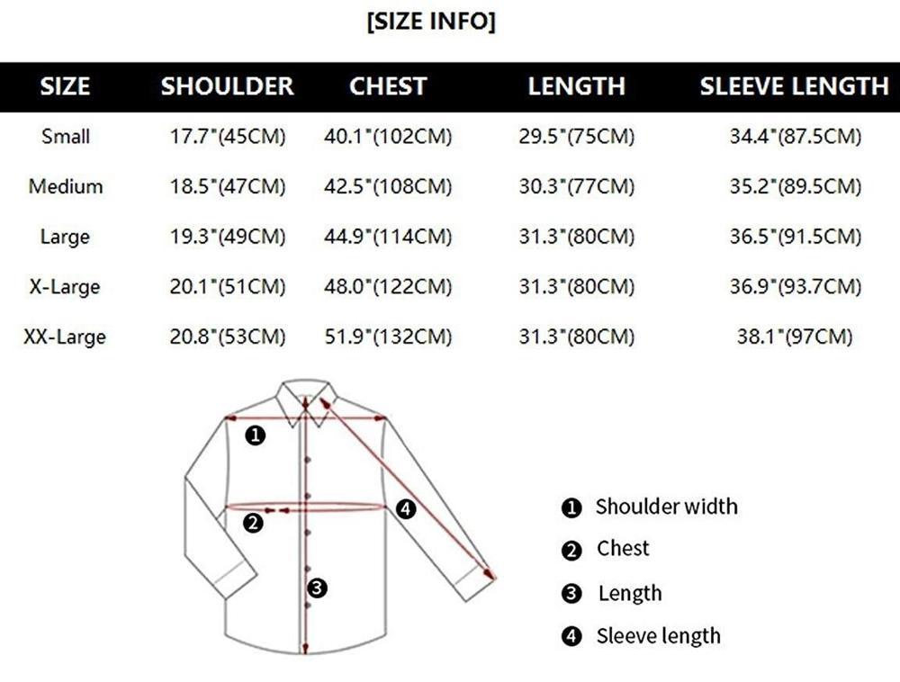 Trending Banded Collar Dress Shirt - Men Slim Fit Long Sleeve Casual Button Down Shirts (TM1)(T2G)
