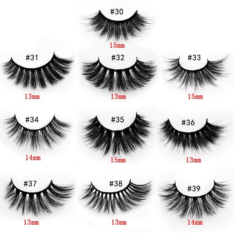 Wholesale False Eyelashes 20/30/50 PCS Lashes In Bulk 3d Mink Lashes Wholesale Eyelashes Natural Mink (M2)(1U86)(F86)
