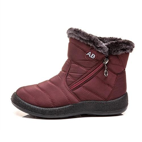 Gorgeous Women's Winter Boots - Waterproof Warm Plush Ankle Boots (3U38)(3U107)