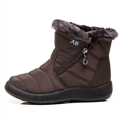 Gorgeous Women's Winter Boots - Waterproof Warm Plush Ankle Boots (3U38)(3U107)