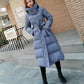 Trending Winter Fashion Hooded Jacket - Thicken Large Size Blue , Black, White women's Down Coat (TB8A)(F23)
