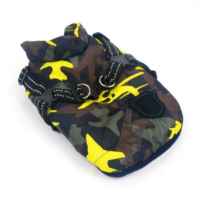 Winter Pet Dog Waterproof Coat - Warm Pet Clothing for Small Large Dogs Chihuahua Camouflage Printed Thicken Vest (2U69)