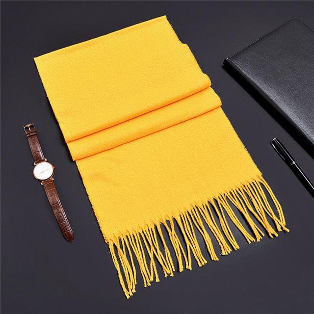 Winter Scarf Men's Warm Foulard Solid Scarves - Fashion Casual Scarf (MA7)(F103)