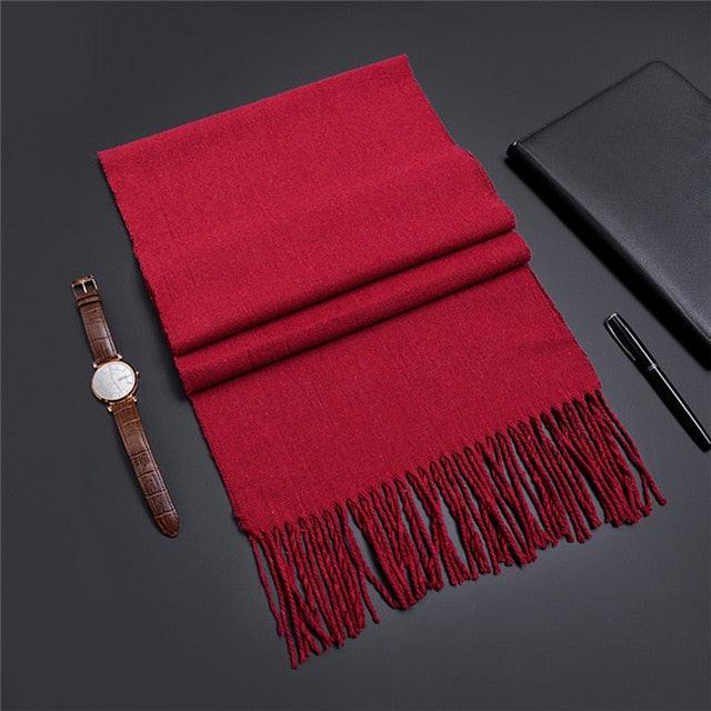 Winter Scarf Men's Warm Foulard Solid Scarves - Fashion Casual Scarf (MA7)(F103)