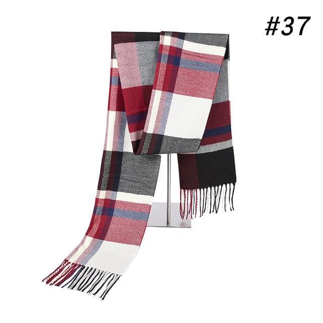 Winter Scarf Men's Warm Foulard Solid Scarves - Fashion Casual Scarf (MA7)(F103)
