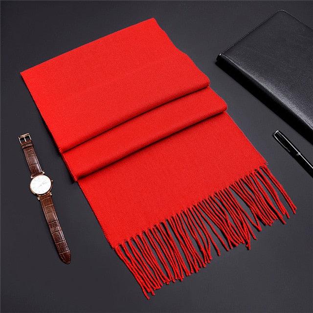 Winter Scarf Men's Warm Foulard Solid Scarves - Fashion Casual Scarf (MA7)(F103)