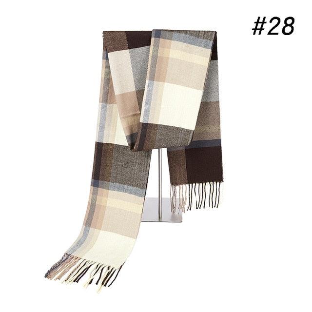 Winter Scarf Men's Warm Foulard Solid Scarves - Fashion Casual Scarf (MA7)(F103)