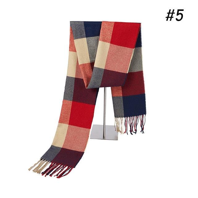 Winter Scarf Men's Warm Foulard Solid Scarves - Fashion Casual Scarf (MA7)(F103)