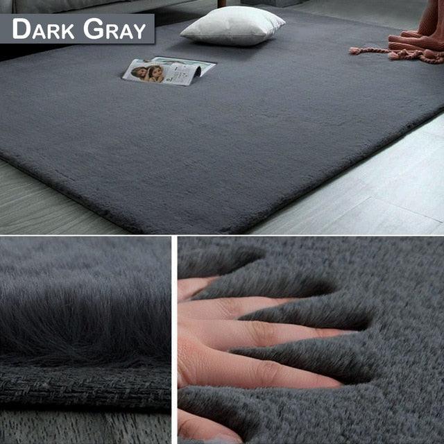 Winter Super Soft Fluffy Rug Large Area Mat Faux Fur Rug Home Decor Modern Solid Rabbit Shaggy Fur Carpet (RU2)(3U68)(F68)
