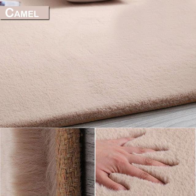 Winter Super Soft Fluffy Rug Large Area Mat Faux Fur Rug Home Decor Modern Solid Rabbit Shaggy Fur Carpet (RU2)(3U68)(F68)